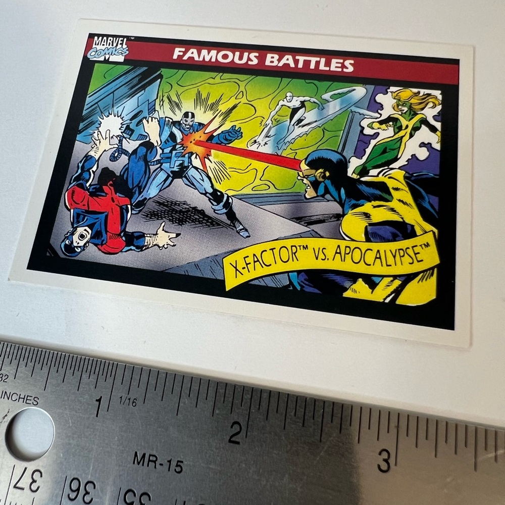 1990 Marvel Universe Series 1 One Impel Card X-Factor Vs. Apocalypse #117 X-Men